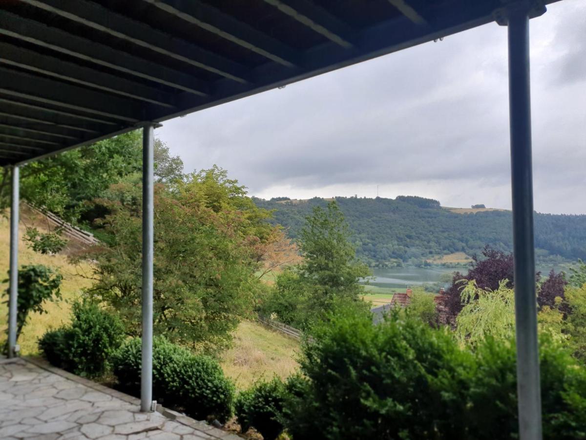 River Mosel Holiday Homes, Meerfeld Studio With A Lake View Eksteriør billede